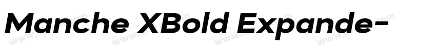 Manche XBold Expande字体转换